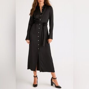 NEW J.Crew Drapey shirtdress in luster crepe 10